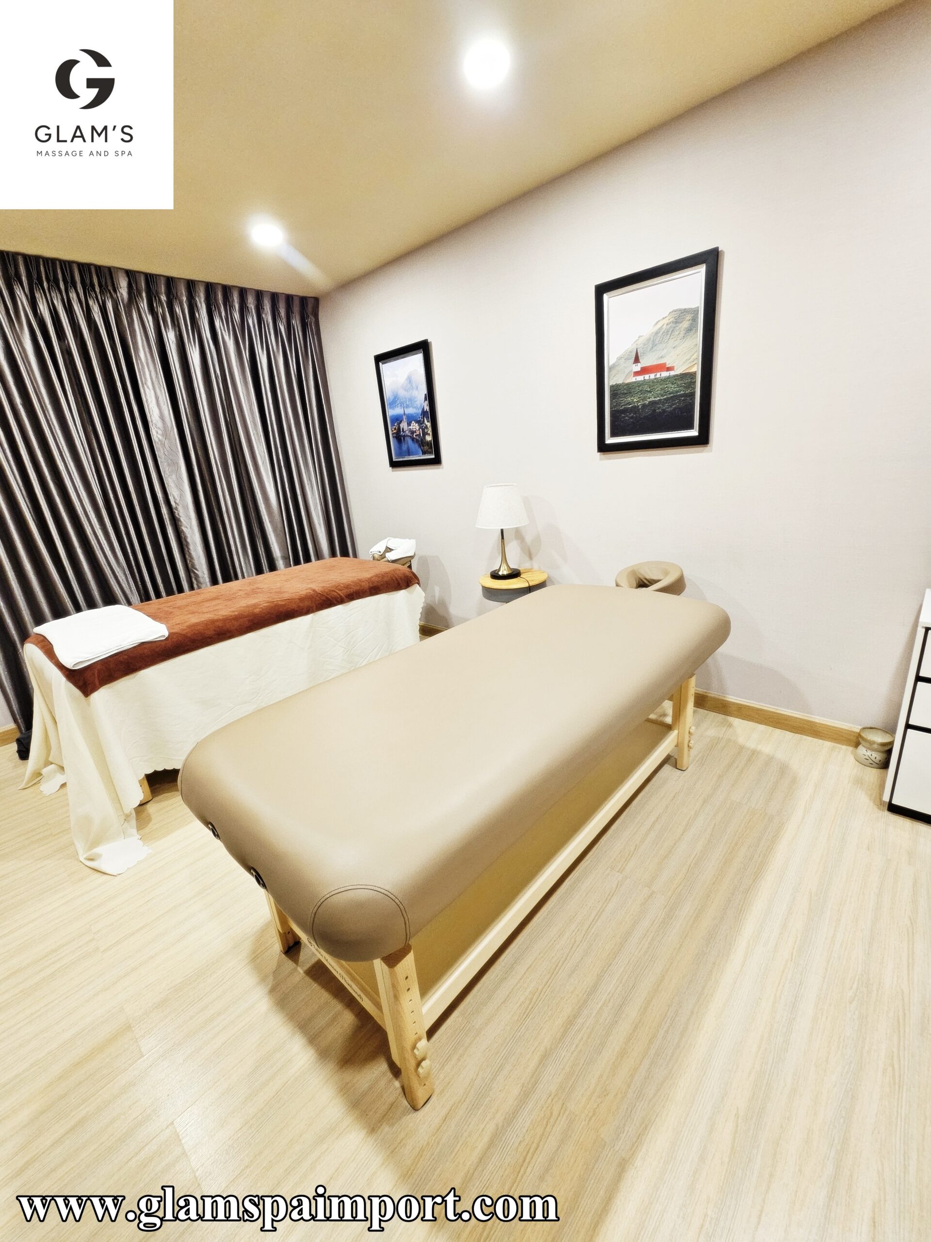 เตียงนวด เตียงสปา Massage Spa Table Archer Flat Top glamspaimport 0112