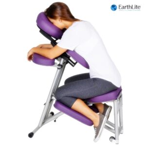 เก้าอี้นวดพกพา Stronglite Ergo Pro II สีม่วง Purple เก้าอี้นวดพกพา Stronglite Ergo Pro II Portable Massage Chair เก้าอี้สำหรับพกพานวดนอกสนาที่ พกพาสะดวก ของแท้นำเข้า จาก แบรนด์แท้่
